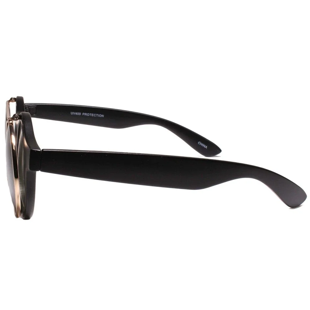 Lennon Dean Flip Up Classic Vintage Retro 60s 70s Sunglasses Matte Black Frame